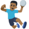 Person Playing Handball - Medium Black emoji on Facebook